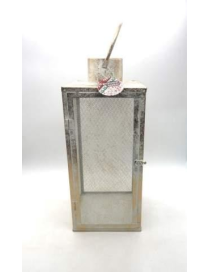 LANTERNA METALLO ORO 45,5x19,5x19,5 CENTIMETRI