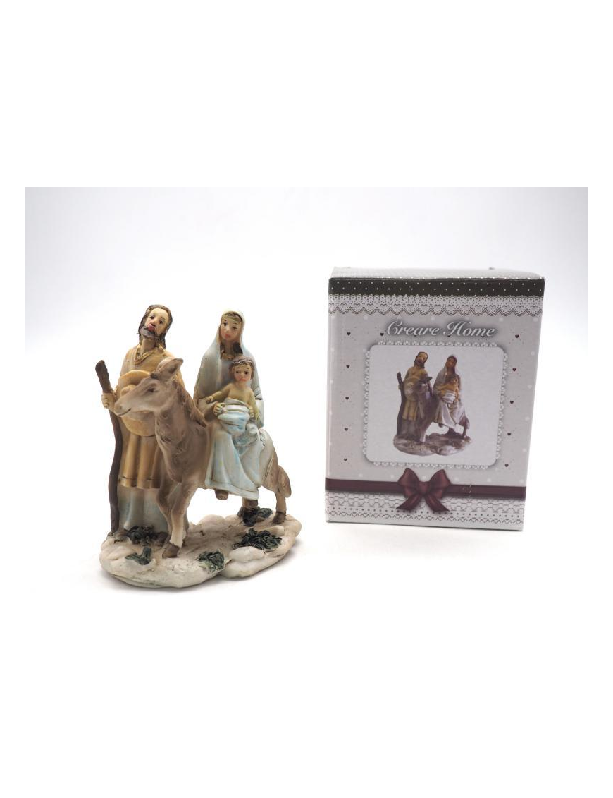 NATIVITY WITH DONKEY 11 CENTIMETERS