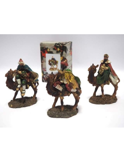 PERSONAGGIO RE MAGIO CON CAMMELLO 15 CENTIMETRI