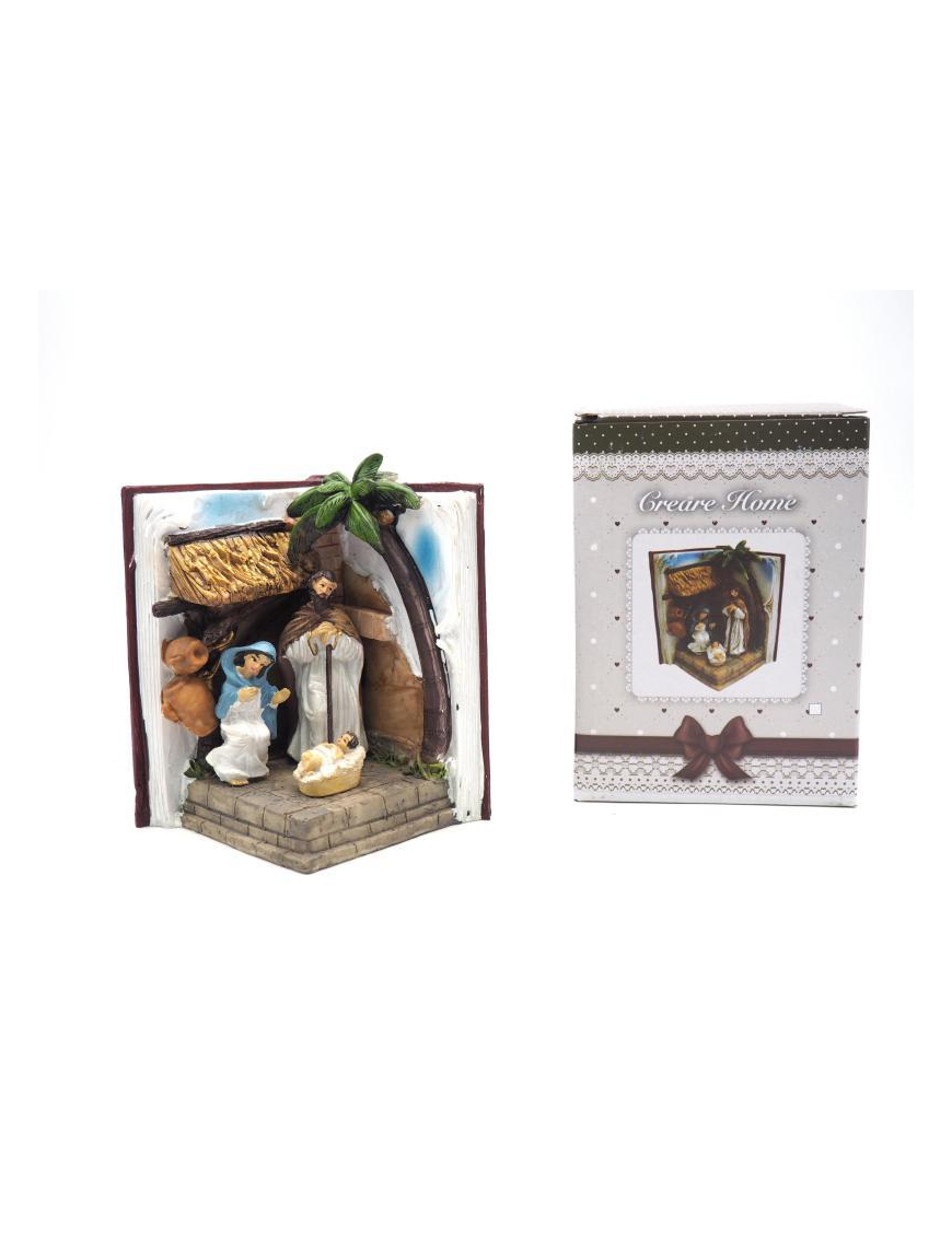 NATIVITY WITH BOOK 15 CENTIMETERS
