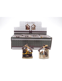 NATIVITY WITH HUT 5 CENTIMETERS