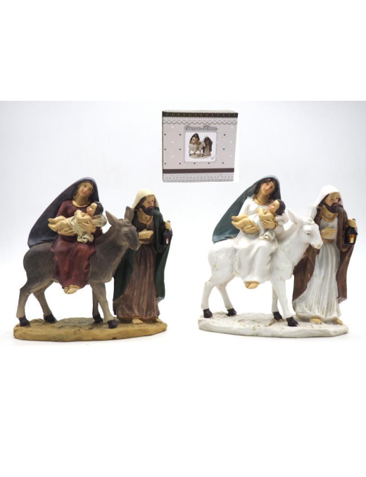 NATIVITY WITH DONKEY 15 CENTIMETERS