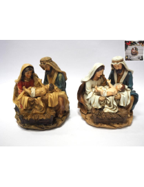 NATIVITY SITTING ON 14 CENTIMETER BASE