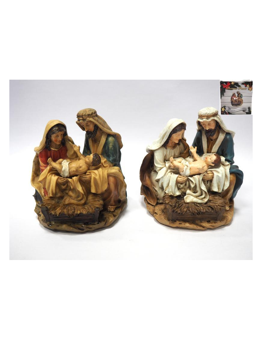 NATIVITY SITTING ON 14 CENTIMETER BASE