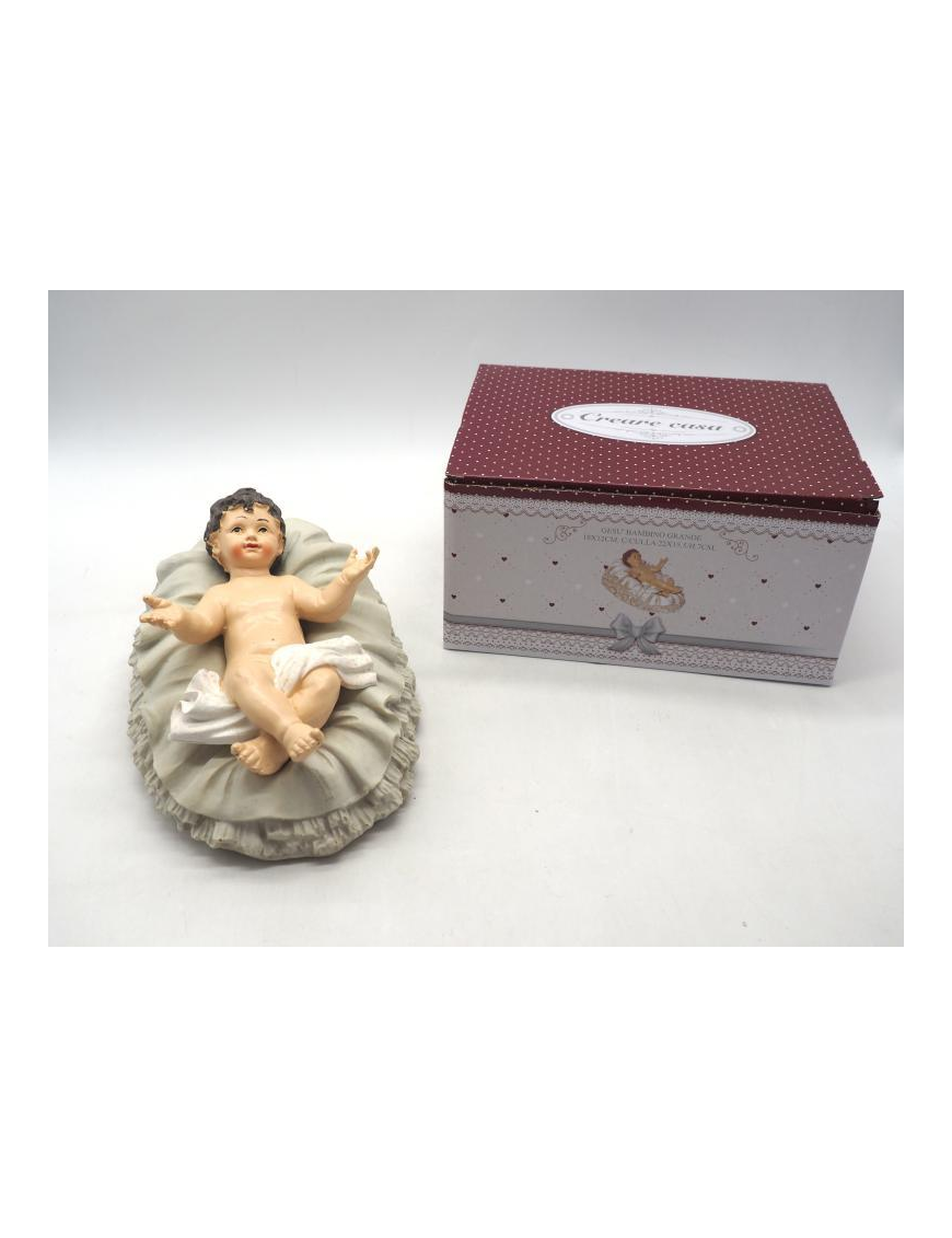 GESU' BAMBINO CON CULLETTA 18 CENTIMETRI