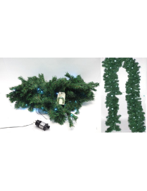 WHITE GARLAND 2.7 METERS DIAMETER 26 CENTIMETERS