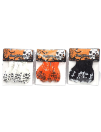 HALLOWEEN BALLOONS 6 PIECES