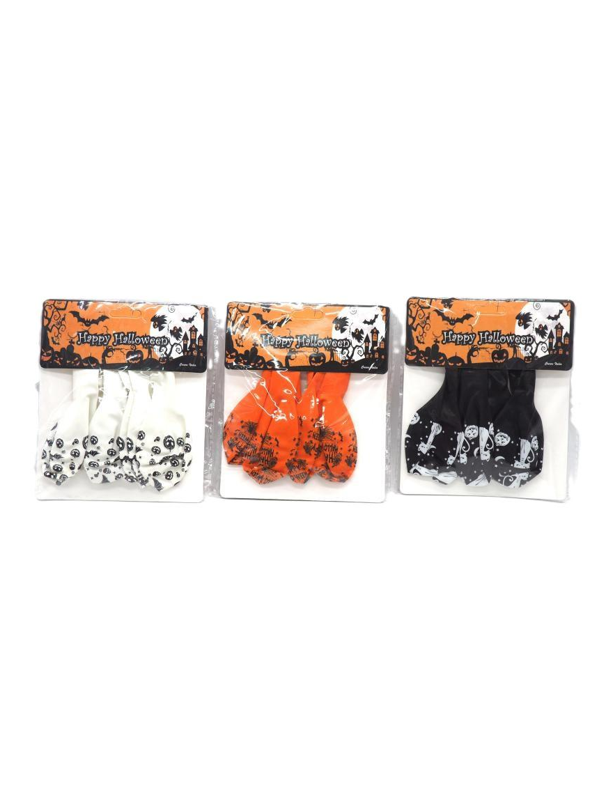 HALLOWEEN BALLOONS 6 PIECES