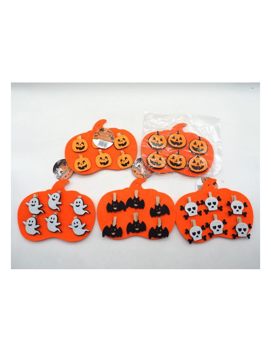 6 PIECE PEGS WITH ASSORTED SUBJECTS