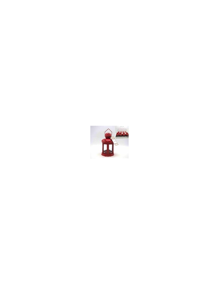 LANTERNA METALLO ROSSO