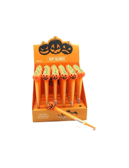 PEN WITH HALLOWEEN PUMPKIN PATTERN