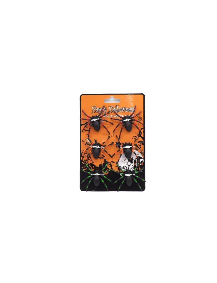 HALLOWEEN SPIDER BLISTER 5cm 6 PIECES