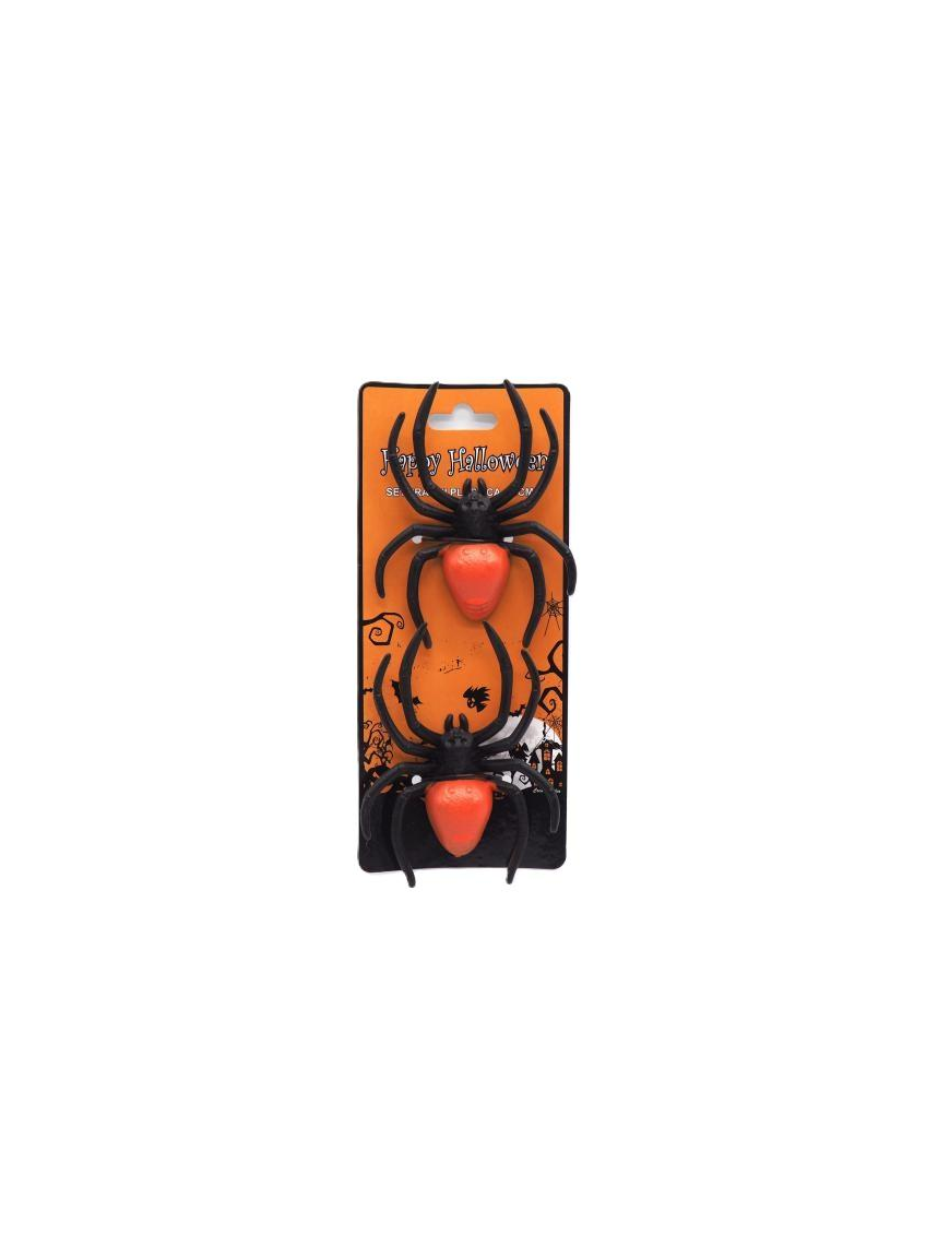 HALLOWEEN SPIDER BLISTER 10cm 2 PIECES