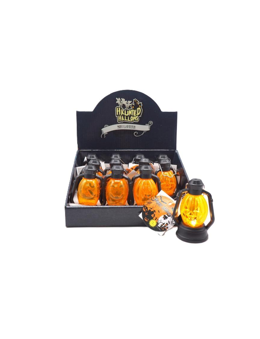 HALLOWEEN LANTERN WITH LIGHT 9cm