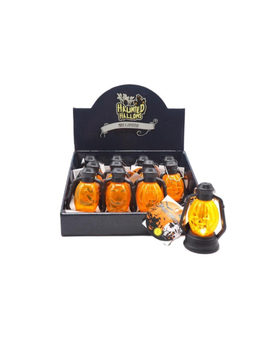 HALLOWEEN LANTERN WITH LIGHT 9cm