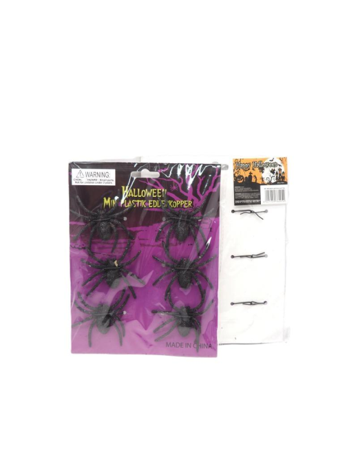 HALLOWEEN SPIDER BLISTER 7cm 6 PIECES