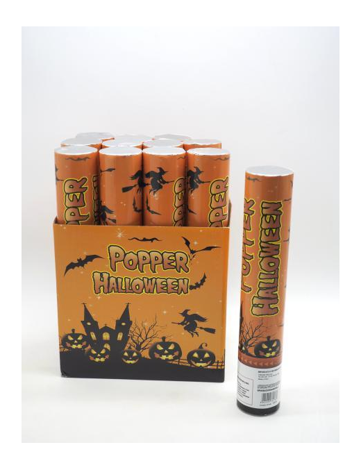 HALLOWEEN CONFETTI TUBE 30cm