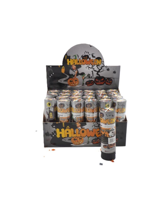 HALLOWEEN CONFETTI TUBE 16cm