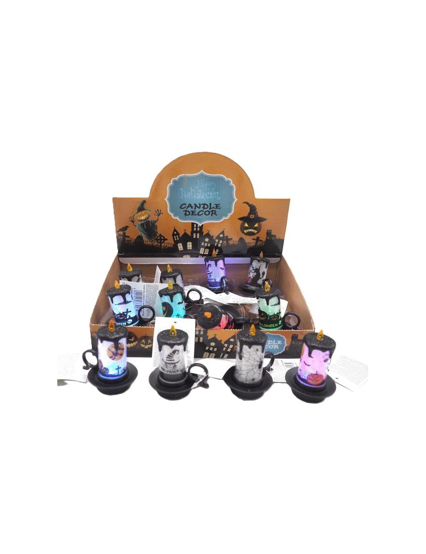 CANDELA DECORATIVA HALLOWEEN 7cm