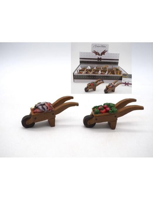 CARRETTO CON VERDURA 3x7x2 CENTIMETRI