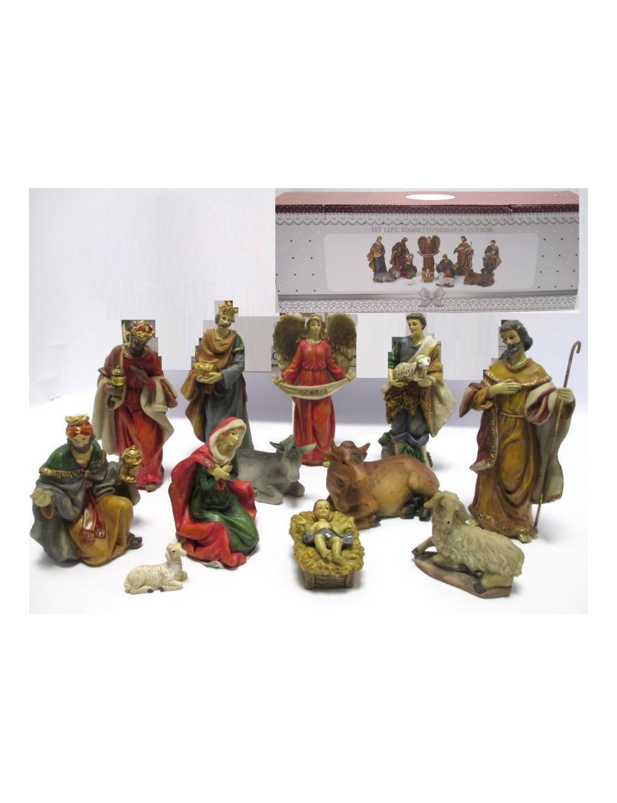 NATIVITA' SET 12 PEZZI 13/21 CENTIMETRI