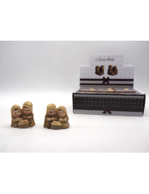 NATIVITY 6 CENTIMETER ASSORTED GLITTER