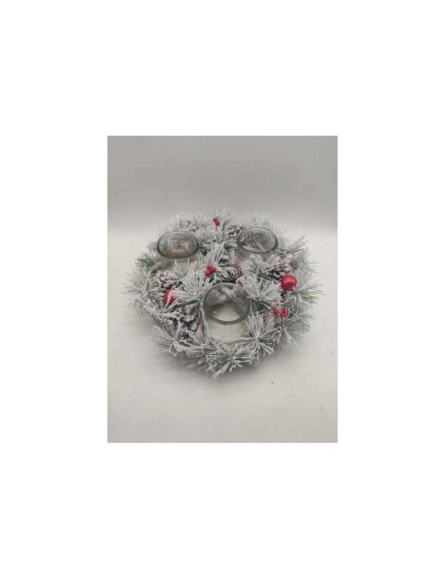 ROUND CANDLE HOLDER 3 PLACES 28 CENTIMETERS