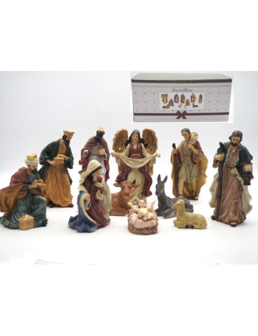 NATIVITY SET 11 PIECES 15/11cm