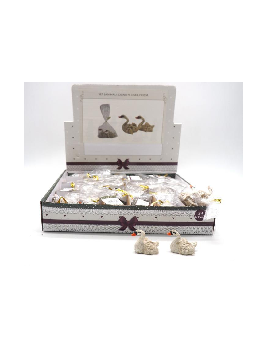 ANIMALE CIGNO 2 PEZZI 3,5 CENTIMETRI