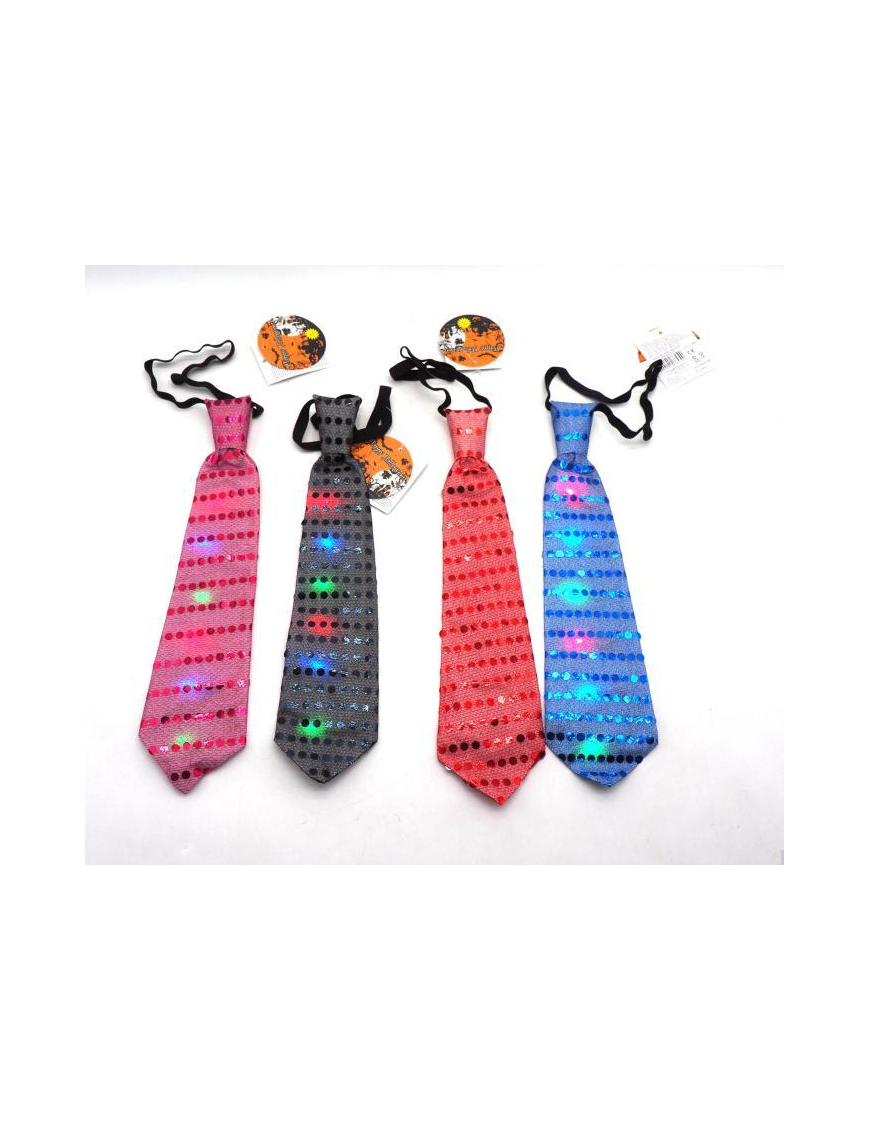 SATIN TIE WITH SEQUINS 37x8cm