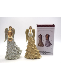 ANGEL GLITTER GOLD LEAF DRESS 21 CENTIMETERS