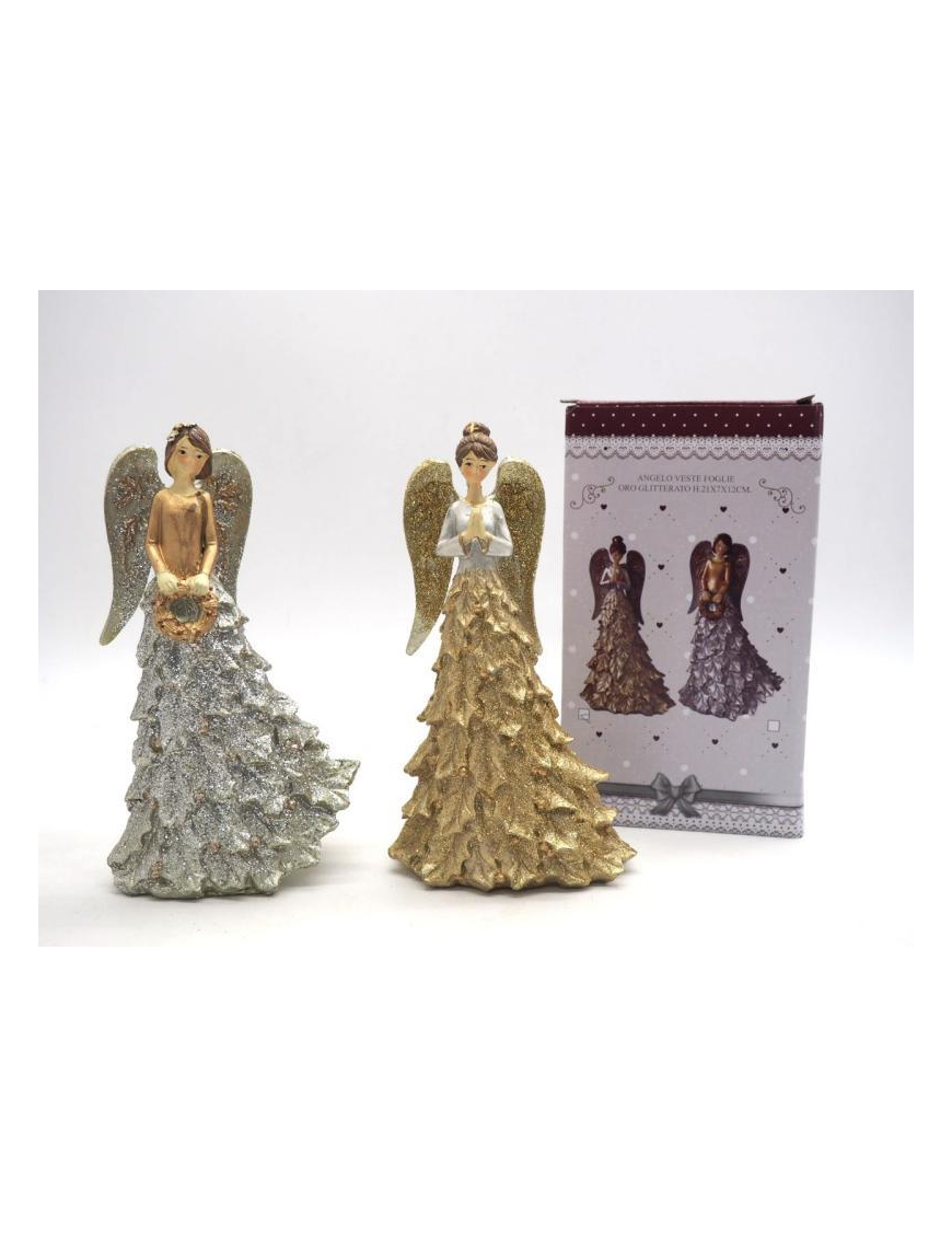 ANGEL GLITTER GOLD LEAF DRESS 21 CENTIMETERS
