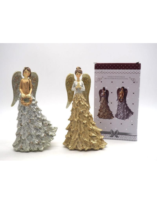 ANGEL GLITTER GOLD LEAF DRESS 21 CENTIMETERS