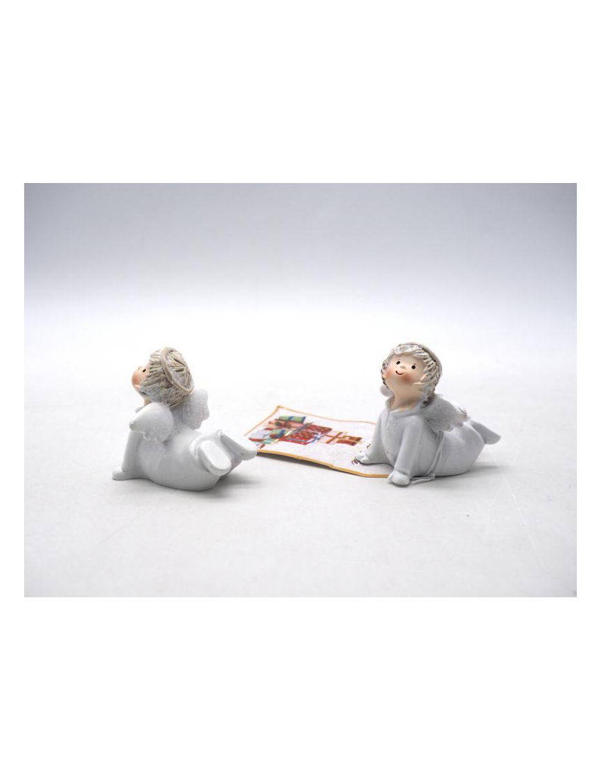 WHITE RESIN ANGEL 5.5 CENTIMETERS