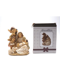 NATIVITY 14 CENTIMETERS WITH ANGELS