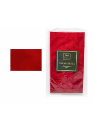 TOVAGLIETTA VELLUTO ROSSO 45x35 CENTIMETRI