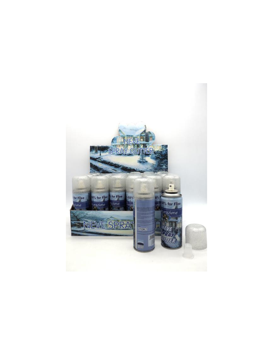 NEVE SPRAY 250 MILLILITRI 80 GRAMMI GLITTER