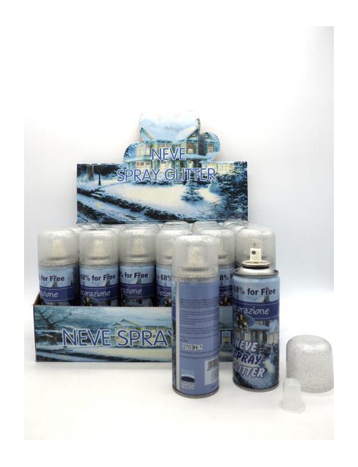 NEVE SPRAY 250 MILLILITRI 80 GRAMMI GLITTER