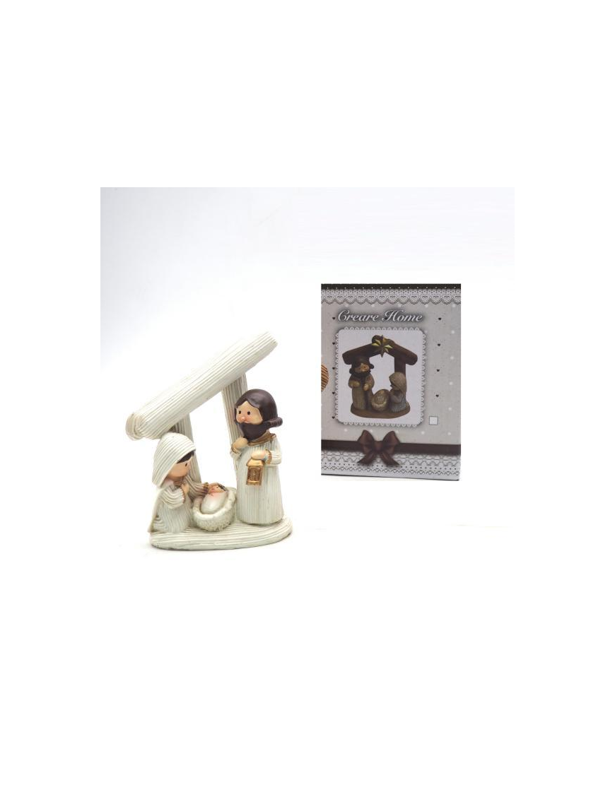 NATIVITY DRESS WHITE WOOL 12cm