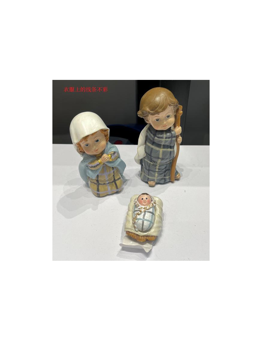 POLYRESIN NATIVITY 11cm 3 pieces