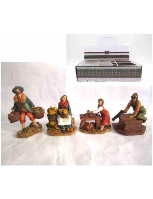 PERSONAGGIO  MESTIERI ASSORTITI  8/12cm
