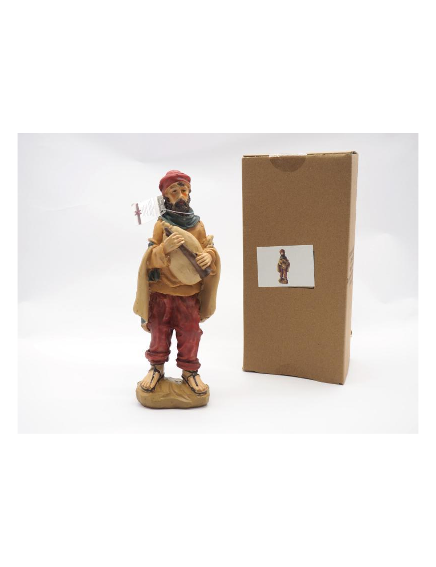 PERSONAGGIO  UOMO CON CORNAMUSA 25cm