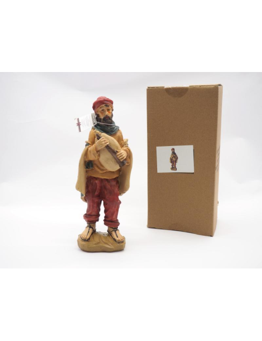 PERSONAGGIO  UOMO CON CORNAMUSA 25cm