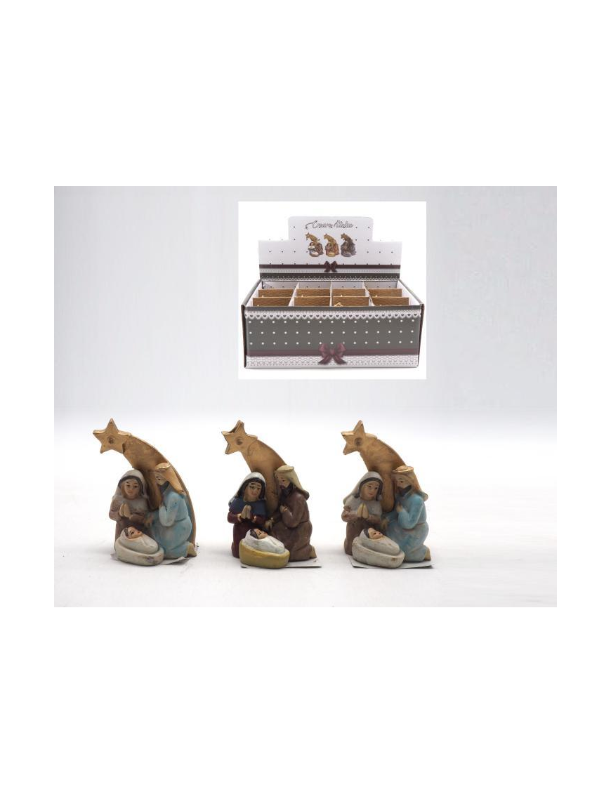 7.5cm NATIVITY WITH COMET STAR