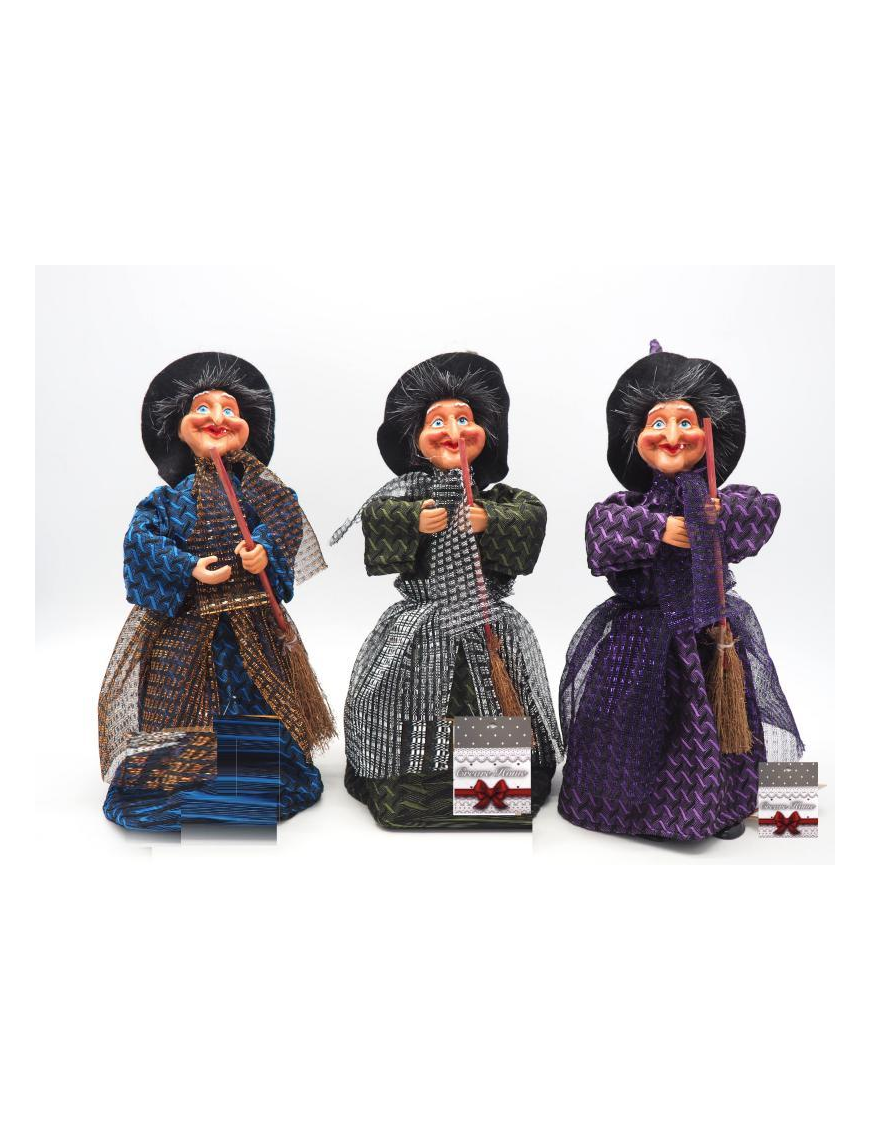 BEFANA SWEET HOLDER 25cm WITH BROOM