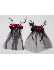 CERCHIETTO CON CORNA+DECORAZIONI