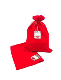 SACCHETTO VELLUTO ROSSO 30x23cm 71380