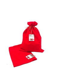 SACCHETTO VELLUTO ROSSO 40x30cm 32443