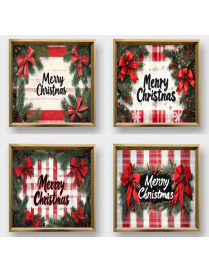 VASSOIO MDF MERRY XMAS QUADRO 30x30cm