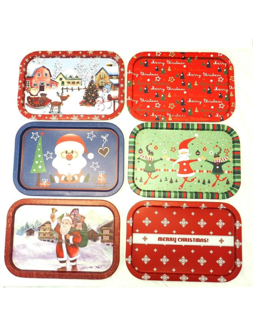 VASSOIO LATTA XMAS RETT. 23x34cm 34296